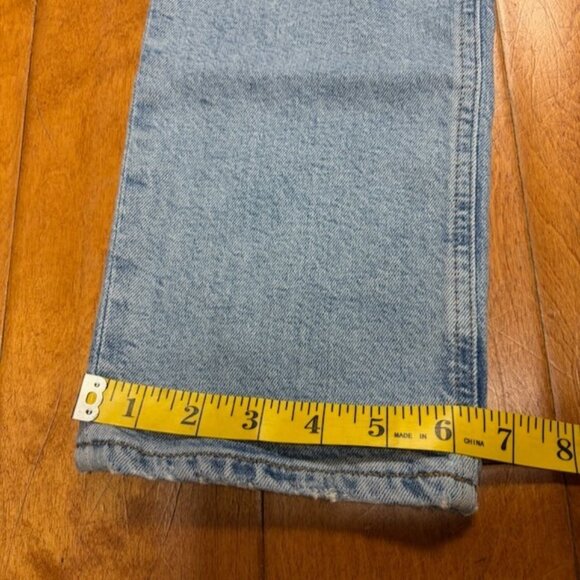 AGOLDE Riley High Rise Straight Crop Jeans Size 27 Button Fly Organic Cotton - Picture 11 of 11